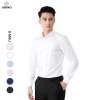 Áo sơ mi nam trắng dài tay ADINO vải nến lụa sợi sồi modal công sở trẻ trung 320k