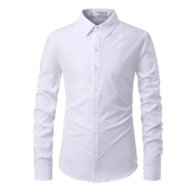 Áo sơ mi nam trắng SOLADO dài tay công sở lụa chống nhăn, thấm hút mồ hôi - 129k