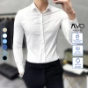 Áo sơ mi nam trơn Basic vải không nhăn cao cấp dài tay Avocado giá 96.500 VND