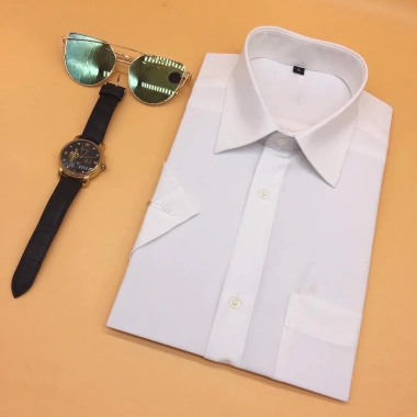 Áo sơ mi nam trung niên Cotini dài tay trắng, cotton cao cấp - 150.000 VND