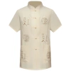 Áo sơ mi nam Trung Quốc thêu năm mới CNY, cổ Mandarin ngắn tay, giá 170.904 VND 12