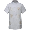 Áo sơ mi nam Trung Quốc thêu năm mới CNY, cổ Mandarin ngắn tay, giá 170.904 VND 14