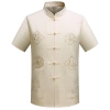 Áo sơ mi nam Trung Quốc thêu năm mới CNY, cổ Mandarin ngắn tay, giá 170.904 VND 16