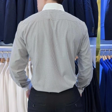 Áo sơ mi nam TUTO5 dài tay cổ trắng form slim, vải mềm thoáng chống nhăn - công sở cao cấp, 229k 4 Áo sơ mi nam TUTO5 dài tay cổ trắng form slim, vải mềm thoáng chống nhăn - công sở cao cấp, 229k 4