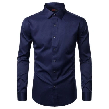 Áo sơ mi nam vải Kate trơn tay dài Regular Fit LADOS 6.779 - Sang trọng, giá 129k 7
