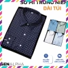 Áo Sơ Mi Nam Vải Lụa GENALPHA Cao Cấp Co Giãn Mềm Mịn Size Rộng Giá 189.000 VND