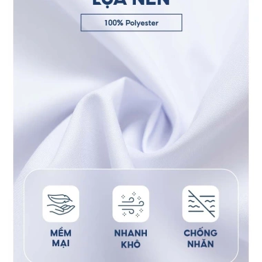Áo sơ mi nam YODY dài tay slim-fit lụa nến mềm mịn, chống nhăn, túi tiện lợi - 229k 2