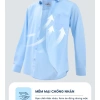 Áo sơ mi nam YODY dài tay slim-fit lụa nến mềm mịn, chống nhăn, túi tiện lợi - 229k 4