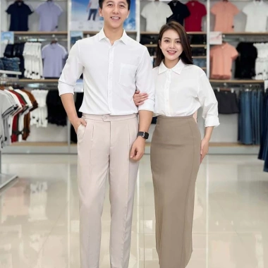 Áo sơ mi nam YODY dài tay slim-fit lụa nến mềm mịn, chống nhăn, túi tiện lợi - 229k 5