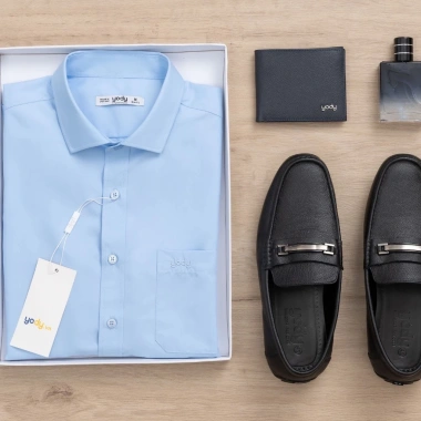Áo sơ mi nam YODY dài tay slim-fit lụa nến mềm mịn, chống nhăn, túi tiện lợi - 229k 8