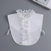 Áo sơ mi NAMSHEVA cổ giả ren cotton dây buộc, phụ kiện tháo rời điều chỉnh, giảm còn 88.884đ 7