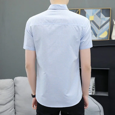 Áo sơ mi ngắn tay công sở nam mùa hè màu trơn giá ưu đãi 252.504 VND