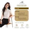 Áo sơ mi ngắn tay hến cổ V JISOO FASHIONS rộng, lụa cao cấp mềm mịn - công sở 69.000₫ 2