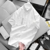 Áo Sơ Mi Ngắn Tay Hippolis Trắng Oxford Cotton Mềm Mát, Đứng Phom – 331.200₫