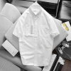 Áo Sơ Mi Ngắn Tay Hippolis Trắng Oxford Cotton Mềm Mát, Đứng Phom – 331.200₫ 3