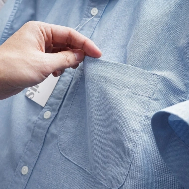 Áo Sơ Mi Ngắn Tay Hippolis Trắng Oxford Cotton Mềm Mát, Đứng Phom – 331.200₫