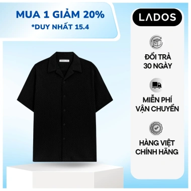 Áo sơ mi ngắn tay LADOS-8.168 - Thun xốp cao cấp, thoáng mát, co giãn, đi biển, chỉ 181k