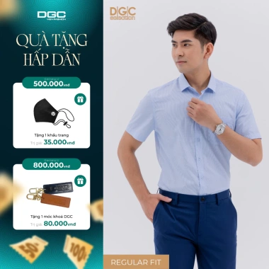 Áo sơ mi ngắn tay nam DGCs SASNBC58M - Dáng suông, thoáng mát, thấm hút mồ hôi, chỉ 297.500₫