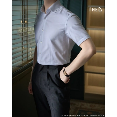 Áo sơ mi ngắn tay nam THE D Regular Fit chất liệu oxford cao cấp - Giá chỉ 438.000₫ giảm từ 565.020₫