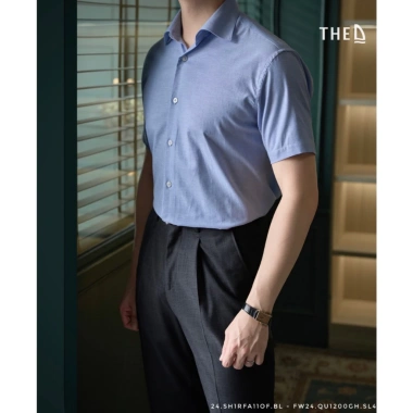 Áo sơ mi ngắn tay nam THE D Regular Fit chất liệu oxford cao cấp - Giá chỉ 438.000₫ giảm từ 565.020₫