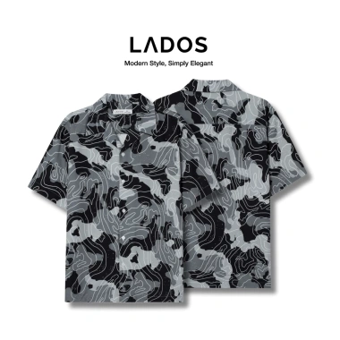 Áo sơ mi ngắn tay Topographic Map LADOS-8.172 Lụa mềm mát, trẻ trung, giảm còn 171k