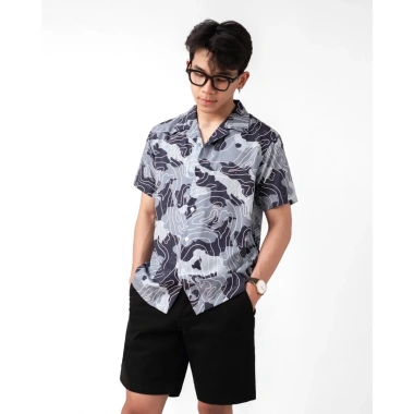 Áo sơ mi ngắn tay Topographic Map LADOS-8.172 Lụa mềm mát, trẻ trung, giảm còn 171k 8