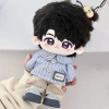 Áo Sơ Mi Nhà Nhỏ 20cm Cotton Dễ Thương Búp Bê Sọc - Quần Áo Bé Thay Thế Chơi