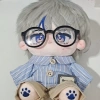 Áo Sơ Mi Nhà Nhỏ 20cm Cotton Dễ Thương Búp Bê Sọc - Quần Áo Bé Thay Thế Chơi 5