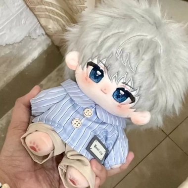 Áo Sơ Mi Nhà Nhỏ 20cm Cotton Dễ Thương Búp Bê Sọc - Quần Áo Bé Thay Thế Chơi