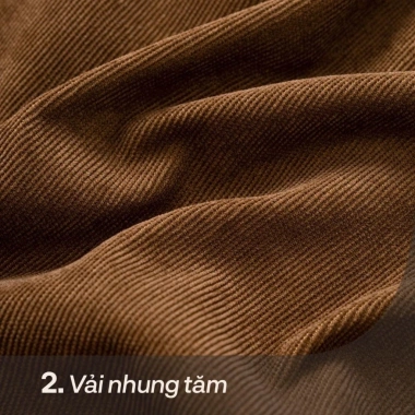 Áo sơ mi nhung tăm tay dài QTINO unisex, form rộng, vải mềm mại dày dặn, sành điệu giá 170k 2