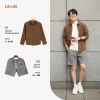 Áo sơ mi nhung tăm tay dài QTINO unisex, form rộng, vải mềm mại dày dặn, sành điệu giá 170k 5
