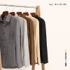 Áo sơ mi nhung tăm tay dài QTINO unisex, form rộng, vải mềm mại dày dặn, sành điệu giá 170k 6