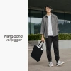 Áo sơ mi nhung tăm tay dài QTINO unisex, form rộng, vải mềm mại dày dặn, sành điệu giá 170k 7