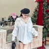 Áo Sơ Mi Nơ Đá Ngực ZangZang Cotton Mềm Mịn Thời Trang Nữ Cao Cấp 150.000 VND 2