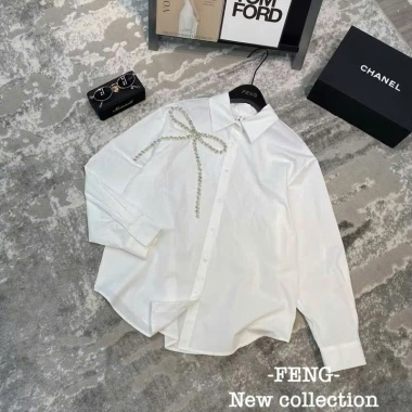 Áo Sơ Mi Nơ Đá Ngực ZangZang Cotton Mềm Mịn Thời Trang Nữ Cao Cấp 150.000 VND