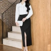 Áo sơ mi nữ bấu ly Maize công sở cổ đức đính trái tim hợp kim, vải suông mềm chống nhăn Giá 260.630₫ 7