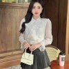Áo sơ mi nữ cổ bèo voan tay dài, cổ tròn thời trang - Giá chỉ 125.000đ | MORI CLOTHINGS 2