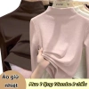 Áo sơ mi nữ cổ cao 3cm mùa thu đông ôm sát, ấm áp, giá ưu đãi 90.300₫