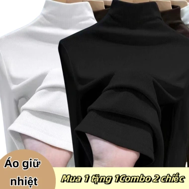 Áo sơ mi nữ cổ cao 3cm mùa thu đông ôm sát, ấm áp, giá ưu đãi 90.300₫ 3