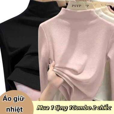 Áo sơ mi nữ cổ cao 3cm mùa thu đông ôm sát, ấm áp, giá ưu đãi 90.300₫ 4