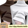 Áo sơ mi nữ cổ cao 3cm mùa thu đông ôm sát, ấm áp, giá ưu đãi 90.300₫ 5