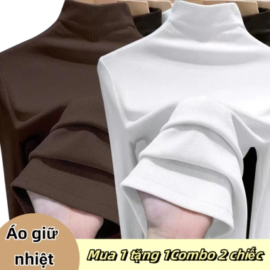 Áo sơ mi nữ cổ cao 3cm mùa thu đông ôm sát, ấm áp, giá ưu đãi 90.300₫ 5