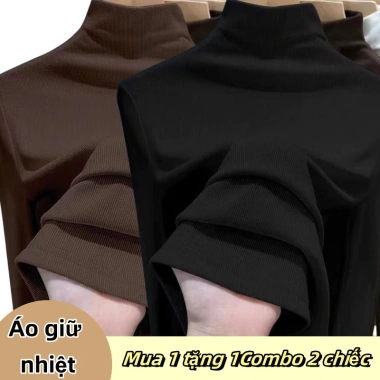Áo sơ mi nữ cổ cao 3cm mùa thu đông ôm sát, ấm áp, giá ưu đãi 90.300₫ 6
