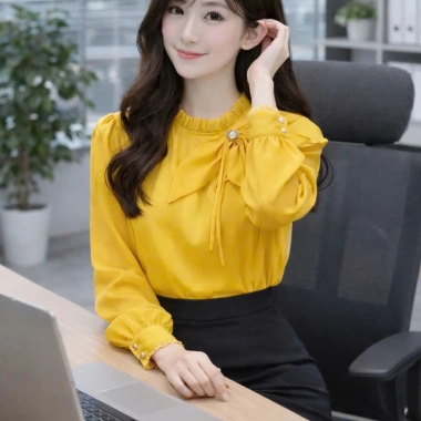 Áo sơ mi nữ cổ nơ Oxatyl A405 tay dài – Thời trang công sở, giảm giá 265k 9 Áo sơ mi nữ cổ nơ Oxatyl A405 tay dài – Thời trang công sở, giảm giá 265k 9