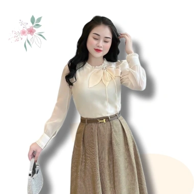 Áo sơ mi nữ cổ nơ Oxatyl A405 tay dài – Thời trang công sở, giảm giá 265k 10 Áo sơ mi nữ cổ nơ Oxatyl A405 tay dài – Thời trang công sở, giảm giá 265k 10