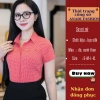 Áo sơ mi nữ công sở Anadi cổ bẻ caro ô nhí đỏ-xanh than lụa silk 260 - 317.400₫