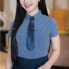 Áo sơ mi nữ công sở Anadi cổ bẻ caro ô nhí đỏ-xanh than lụa silk 260 - 317.400₫ 8