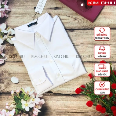 Áo sơ mi nữ công sở cao cấp Kim Chiu form mai an, vải Kate Ý ít nhăn, nhiều màu tay dài giãn nhẹ 7
