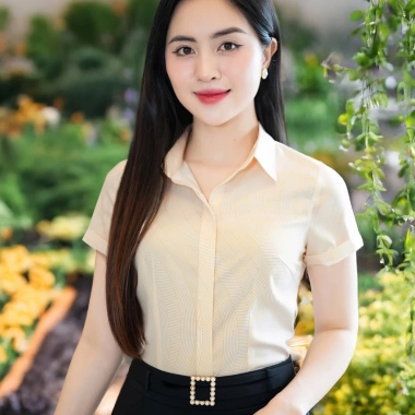 Áo Sơ Mi Nữ Công Sở Chiết Eo Cộc Tay Cổ Đức - Lụa Nhật MC Fashion Chính Hãng