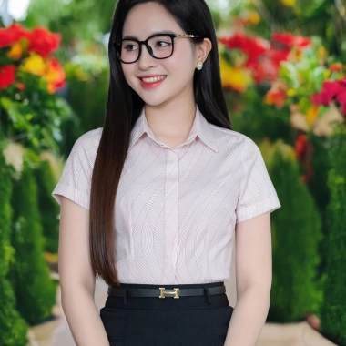 Áo Sơ Mi Nữ Công Sở Chiết Eo Cộc Tay Cổ Đức - Lụa Nhật MC Fashion Chính Hãng